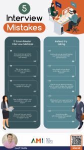 questions for a scrum master interview infographic